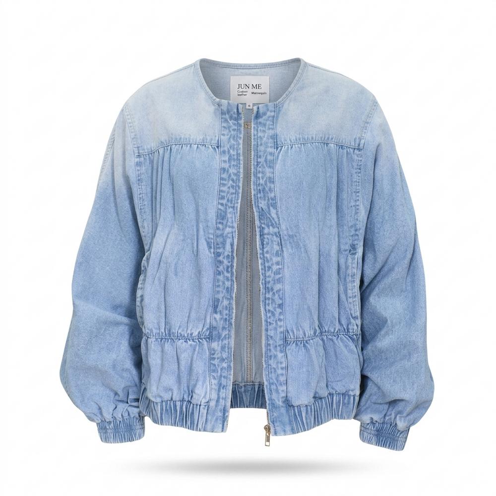 Nobleman Code - Riril | Gerafft Kragenlos Jacke Damen