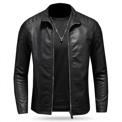 Gentleman Code - Yozor | Gesteppt Figurbetont Lederjacke Herren