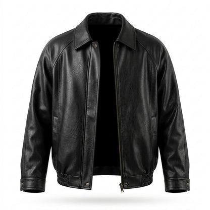 Gentleman Code - Dapat | Gekragte Elastische Lederjacke Herren
