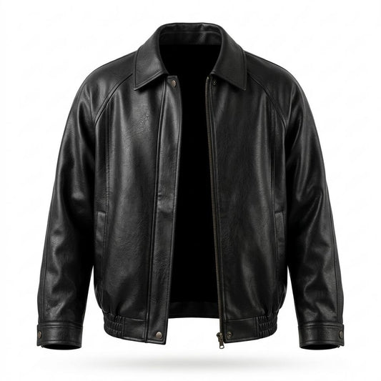 Gentleman Code - Dapat | Gekragte Elastische Lederjacke Herren