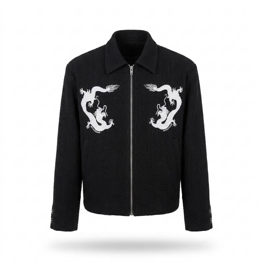 Gentleman Code - Kevor | Strukturiert Bestickt Jacke Unisex