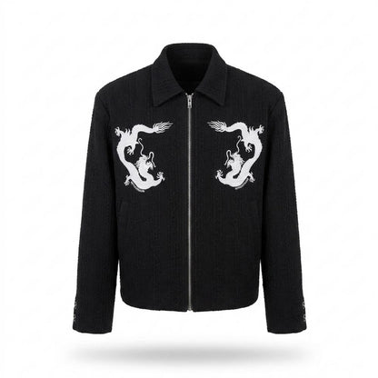 Gentleman Code - Kevor | Strukturiert Bestickt Jacke Unisex