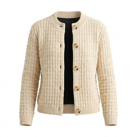 Gentleman Code - Cagum | Strukturierter Langärmliger Cardigan Damen