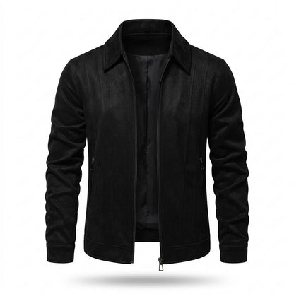 Gentleman Code - Cazuk | Strukturierte Taillierte Wildleder-Jacke Herren