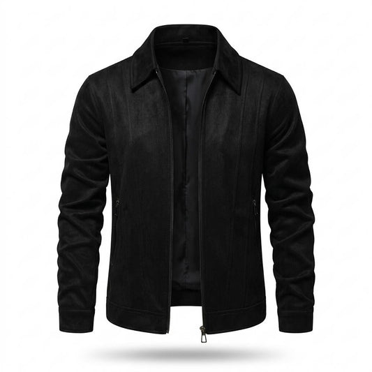 Gentleman Code - Cazuk | Strukturierte Taillierte Wildleder-Jacke Herren