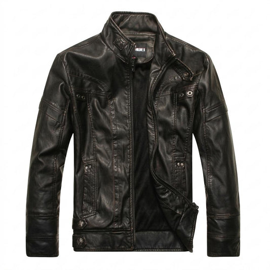 Nobleman Code - Lonim | Tailliert Gesteppt Lederjacke Herren