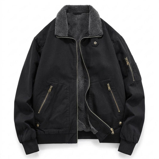 Gentleman Code - Muwur | Gefütterte Flieger Jacke Herren