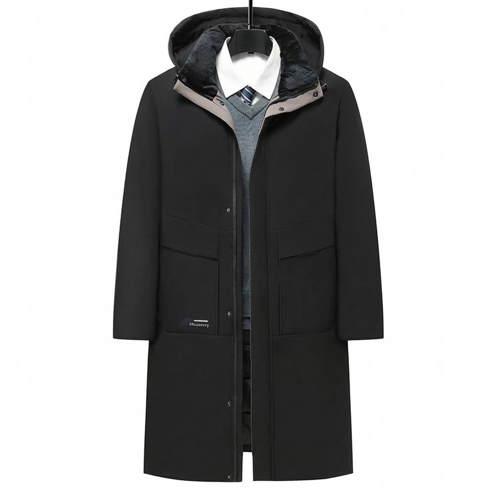 Nobleman Code - Yeted | Wattierter Langgeschnittener Mantel Herren