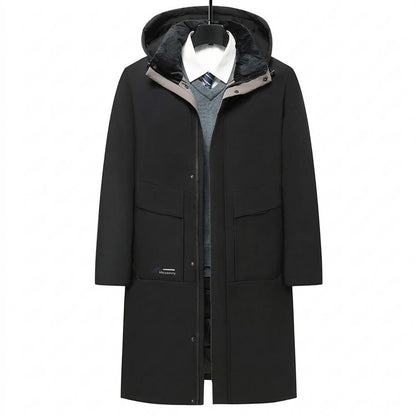 Nobleman Code - Yeted | Wattierter Langgeschnittener Mantel Herren
