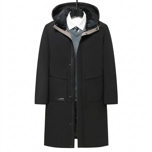 Nobleman Code - Yeted | Wattierter Langgeschnittener Mantel Herren