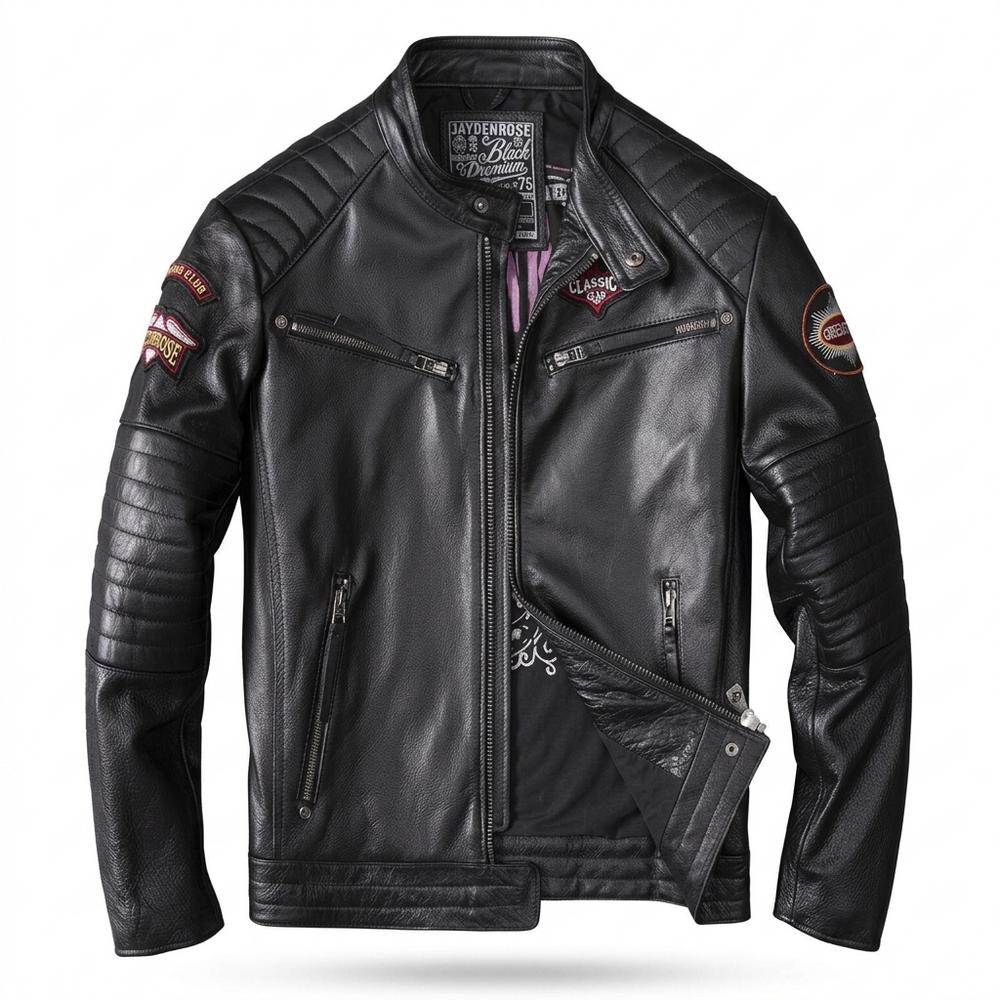 Gentleman Code - Notok | Gesteppte Genarbte Lederjacke Herren