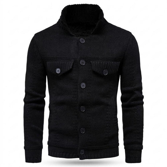 Nobleman Code - Tolod | Strukturiert Geknöpft Strickjacke Herren