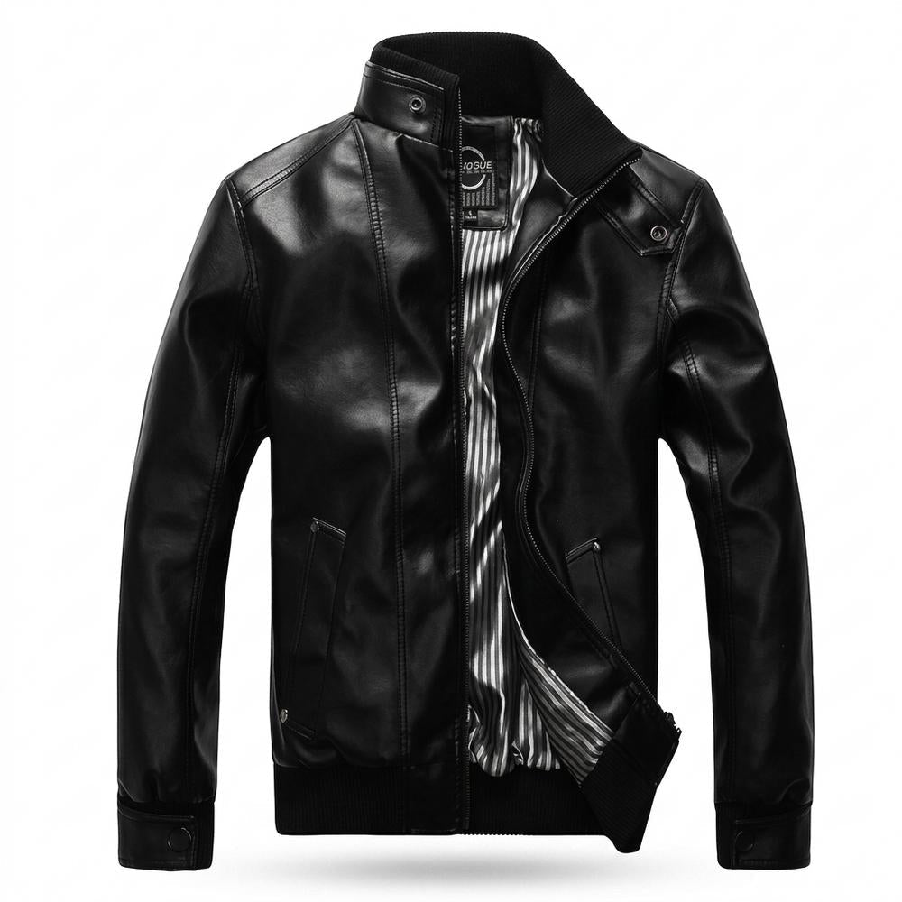 Nobleman Code - Talim | Gefüttert Tailliert Lederjacke Herren