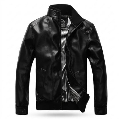 Nobleman Code - Talim | Gefüttert Tailliert Lederjacke Herren