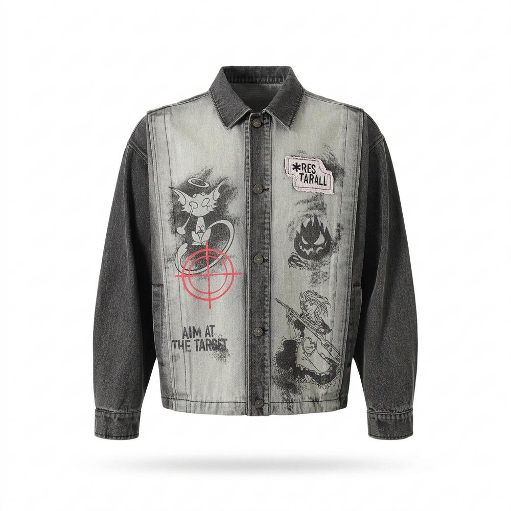 Gentleman Code - Ketir | Bedruckte Zweifarbige Jacke Unisex