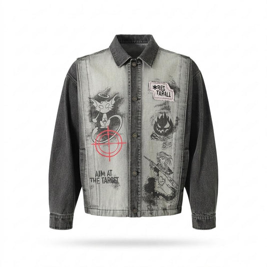 Nobleman Code - Ketir | Bedruckte Zweifarbige Jacke Unisex