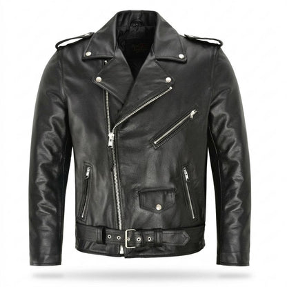 Gentleman Code - Surak | Asymmetrische Gegürtete Lederjacke Unisex