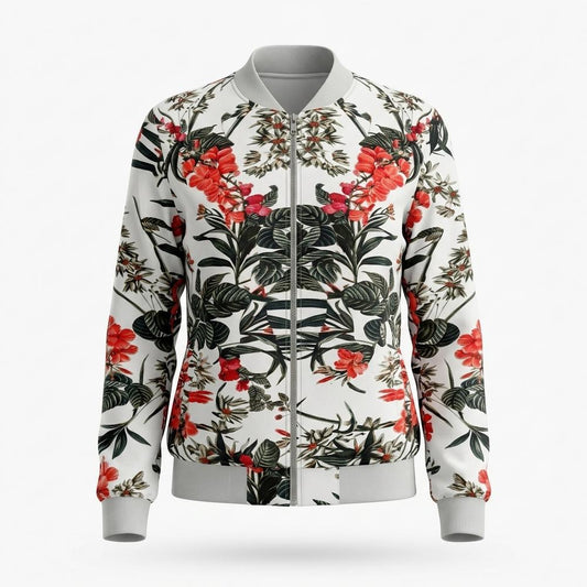 Nobleman Code - Yures | Geblümt Reißverschluss Jacke Damen