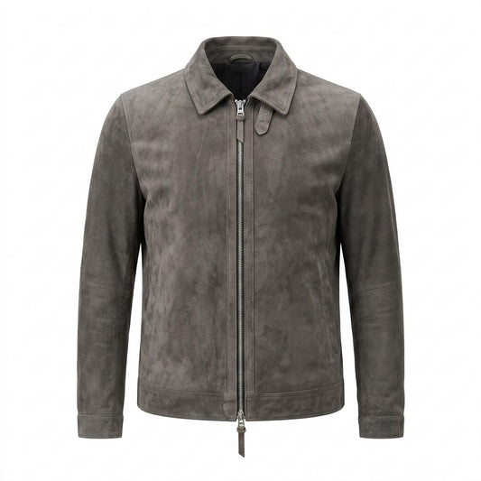 Nobleman Code - Miguk | Gerade Matte Wildleder-Jacke Herren