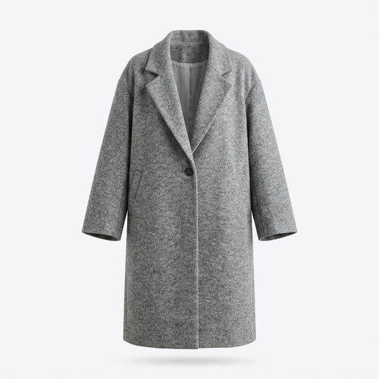 Nobleman Code - Eirik | Meliert Langgeschnitten Mantel Damen