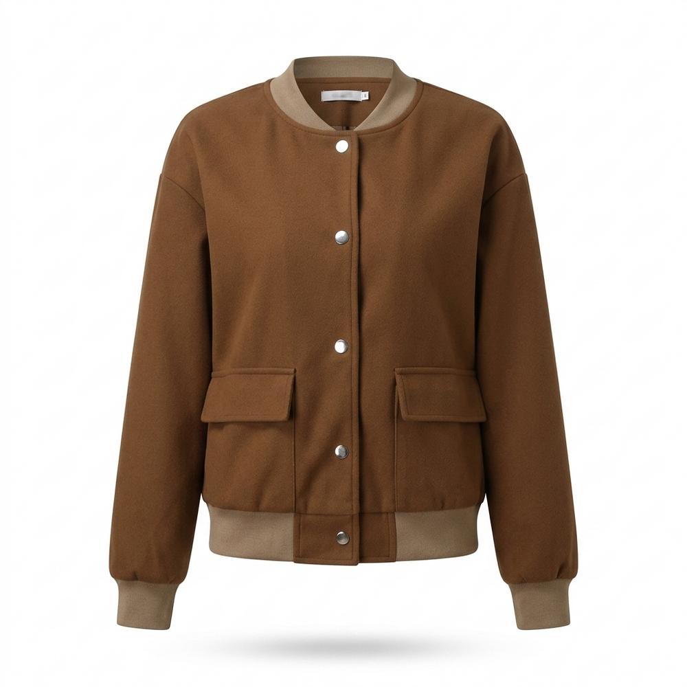 Nobleman Code - Yinit | Geknöpft Kontrastfarben Jacke Damen
