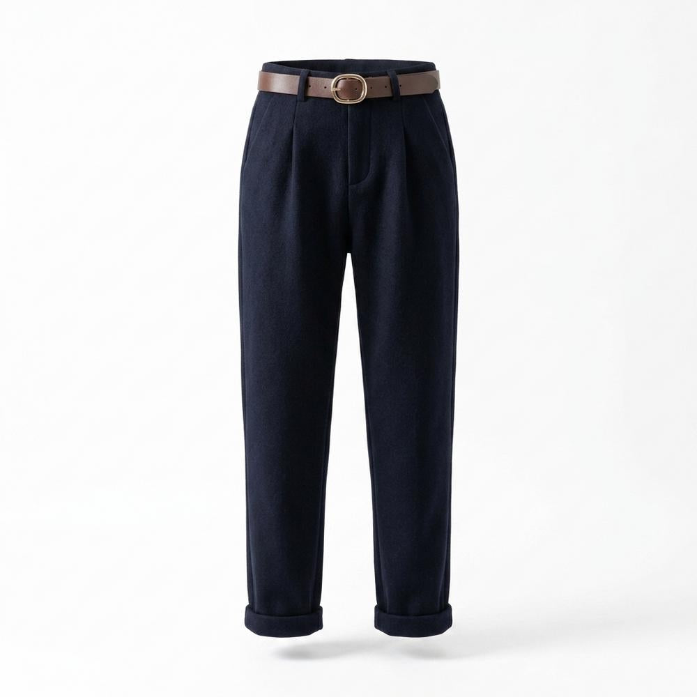 Gentleman Code - Vogal | Plissiert Hochgeschnitten Hose Damen