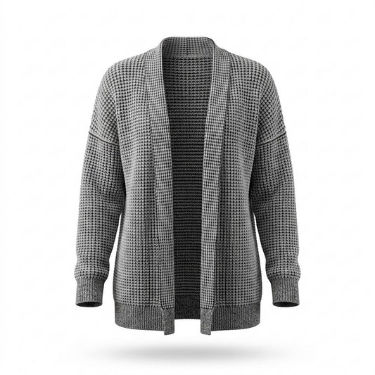 Gentleman Code - Aukos | Strukturierter Offener Cardigan Damen