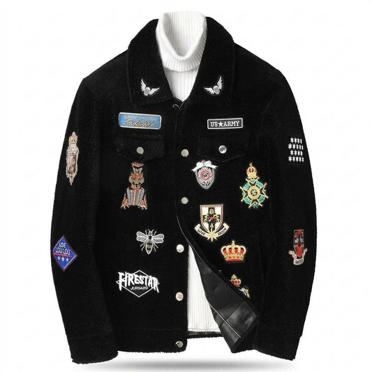 Nobleman Code - Sepam | Bestickte Strukturierte Jacke Unisex