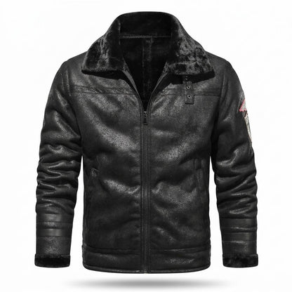 Gentleman Code - Sosir | Warm Gefüttert Lederjacke Herren