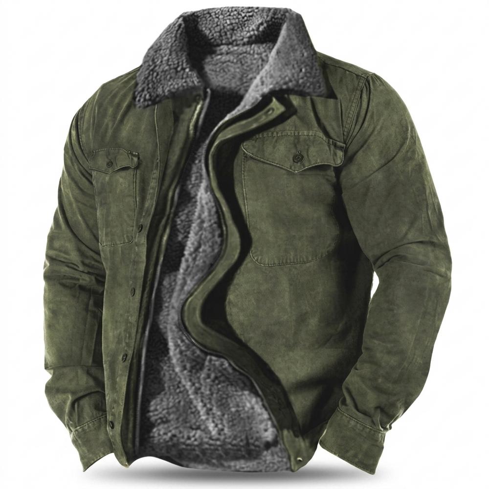 Nobleman Code - Duses | Gefütterte Veloursartige Wildleder-Jacke Herren