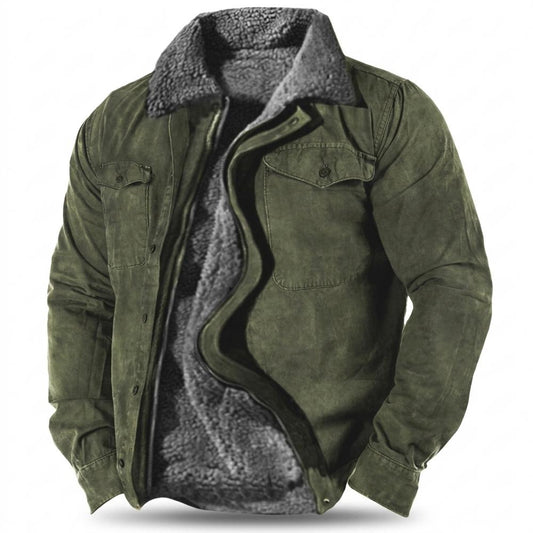 Gentleman Code - Duses | Gefütterte Veloursartige Wildleder-Jacke Herren