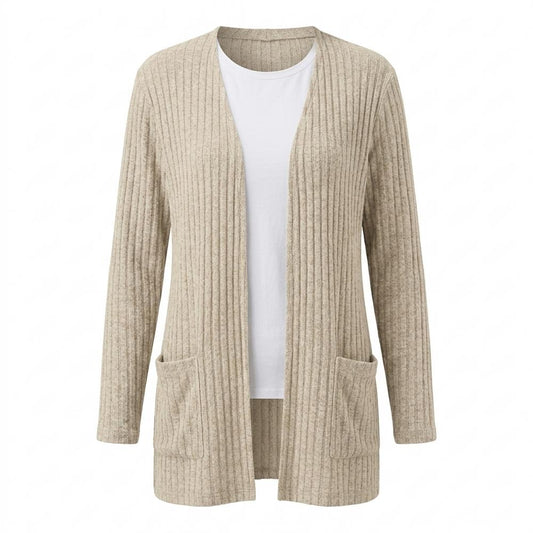 Nobleman Code - Vamal | Gerippter Langer Cardigan Damen