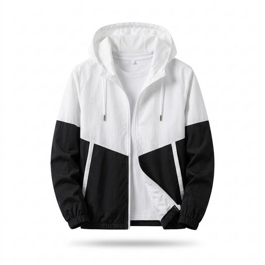 Nobleman Code - Retev | Zweifarbige Kapuzen Jacke Unisex