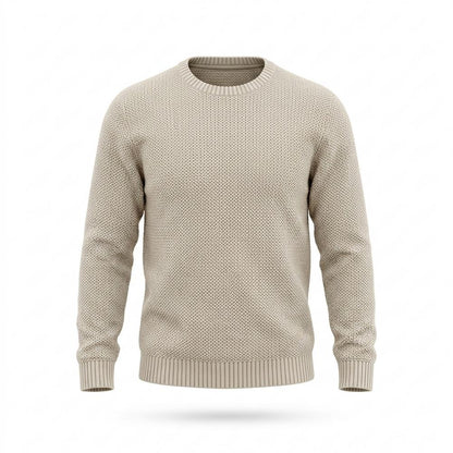 Nobleman Code - Tizal | Strukturiert Rundhals Pullover Herren