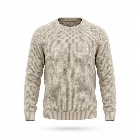 Nobleman Code - Tizal | Strukturiert Rundhals Pullover Herren