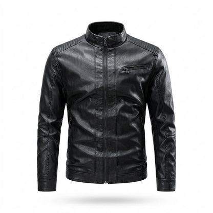 Gentleman Code - Lakot | Gefüttert Tailliert Lederjacke Herren