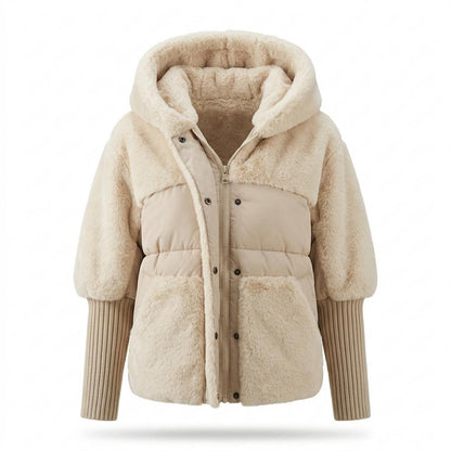 Gentleman Code - Temam | Gefütterte Material-Mix Jacke Damen