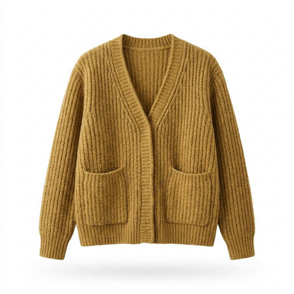 Gentleman Code - Sewam | Gerippt Langärmlig Cardigan Damen