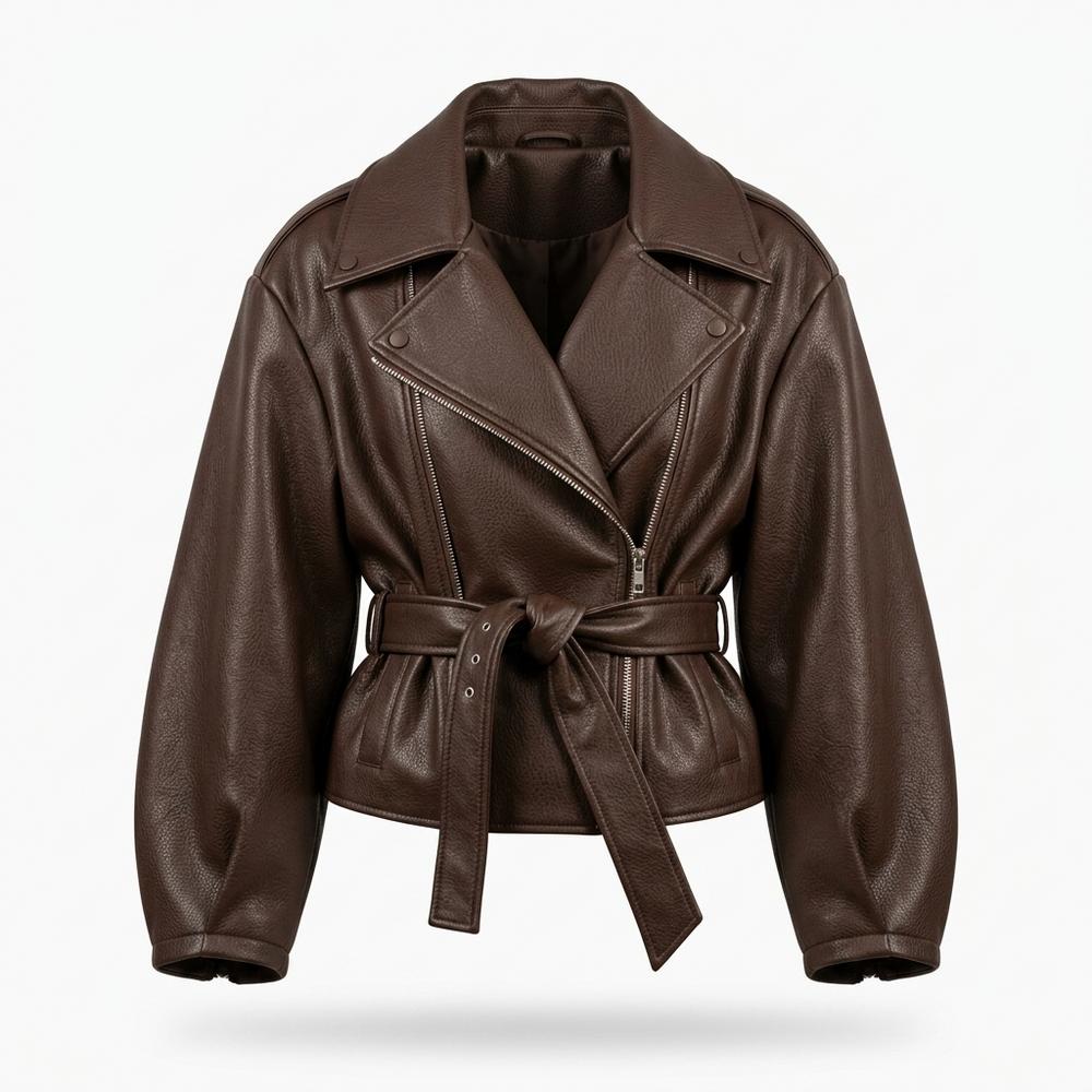 Nobleman Code - Nozan | Asymmetrische Gegürtete Jacke Damen