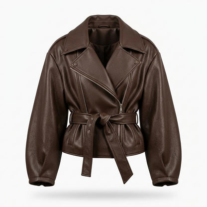 Nobleman Code - Nozan | Asymmetrische Gegürtete Jacke Damen