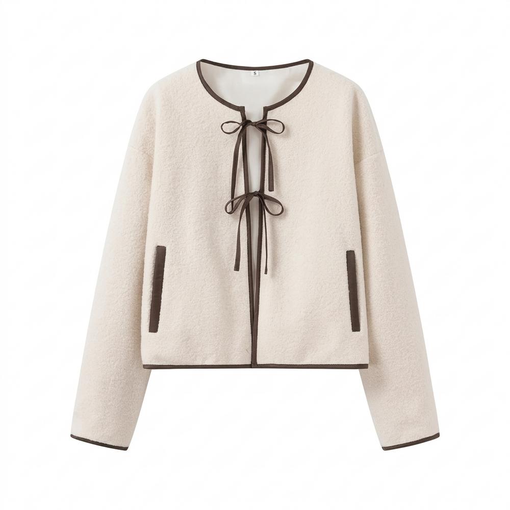 Nobleman Code - Tikot | Paspeliert Kragenlos Jacke Damen