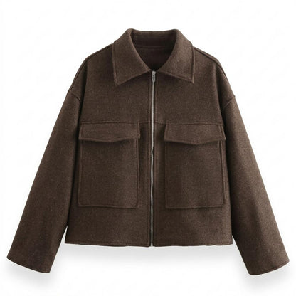 Nobleman Code - Nomiv | Reißverschluss Woll Jacke Damen