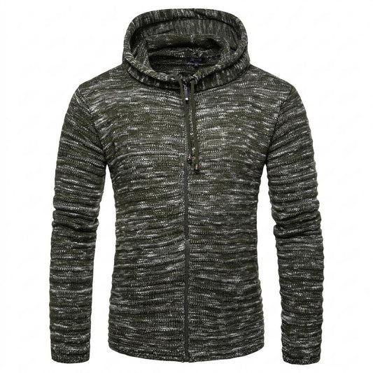 Nobleman Code - Rufil | Melierter Strukturierter Hoodie Herren