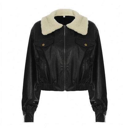 Nobleman Code - Sanak | Gefütterte Taillierte Lederjacke Damen