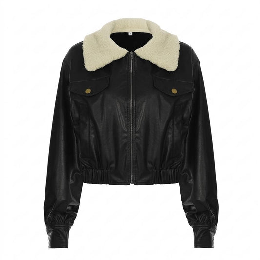 Nobleman Code - Sanak | Gefütterte Taillierte Lederjacke Damen