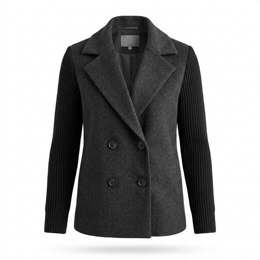 Nobleman Code - Yemir | Doppelreihige Kombinierte Jacke Damen
