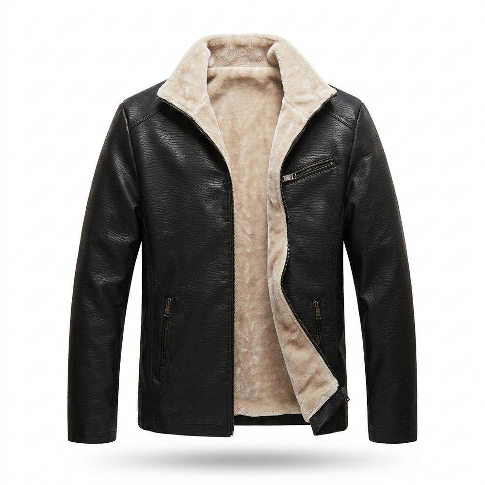 Gentleman Code - Eugor | Gefütterte Wärmende Lederjacke Herren