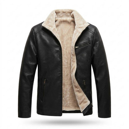 Gentleman Code - Eugor | Gefütterte Wärmende Lederjacke Herren