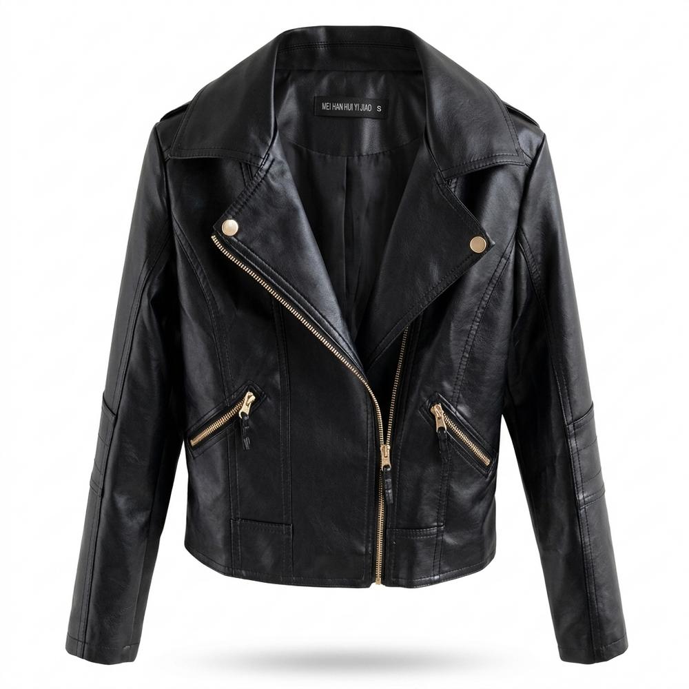 Gentleman Code - Ronik | Asymmetrisch Tailliert Lederjacke Damen