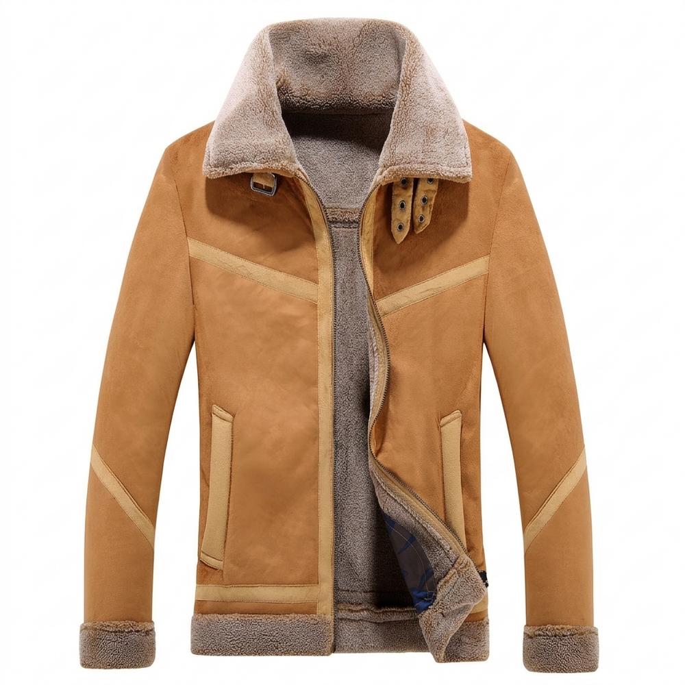 Gentleman Code - Diten | Gefüttert Reißverschluss Wildleder-Jacke Herren